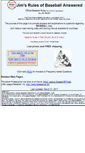 Mobile Screenshot of baseball-rules.com